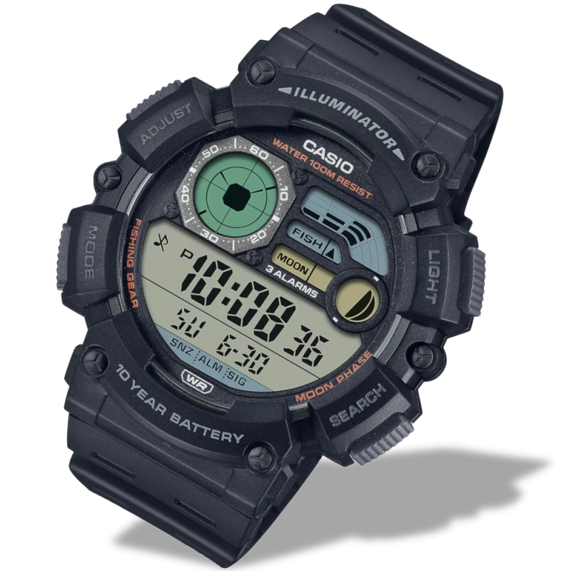 sportowy zegarek męski Casio WS-1500H-1AVEF