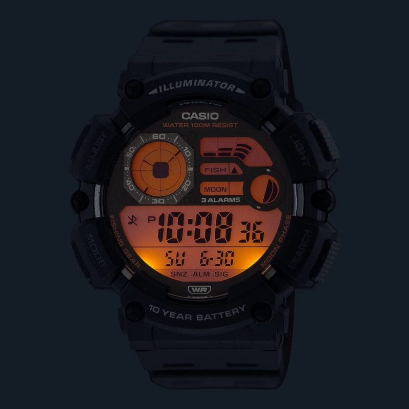 Sportowy zegarek męski Casio WS-1500H-1AVEF