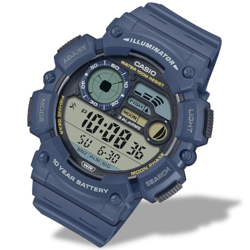 sportowy zegarek męski Casio WS-1500H-2AVEF
