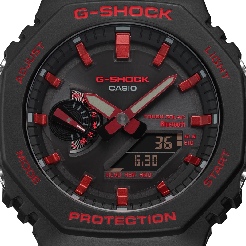 Zegarek męski Casio G-Shock Red Spirit Series GA-B2100BNR-1AER