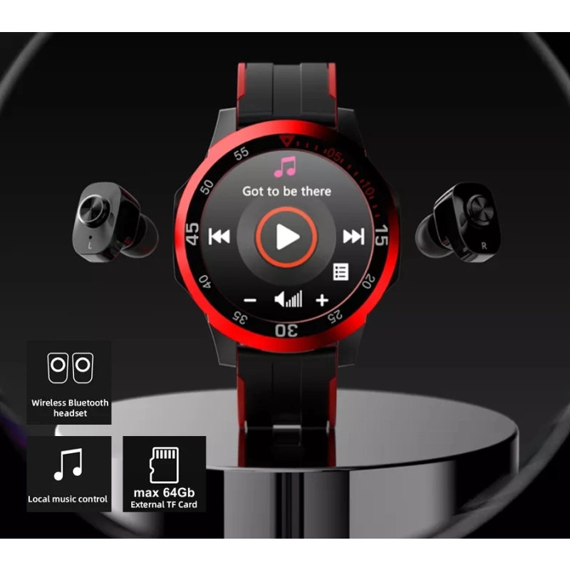 Smartwatch Rubicon RNCE85 +słuchawki (czarny)