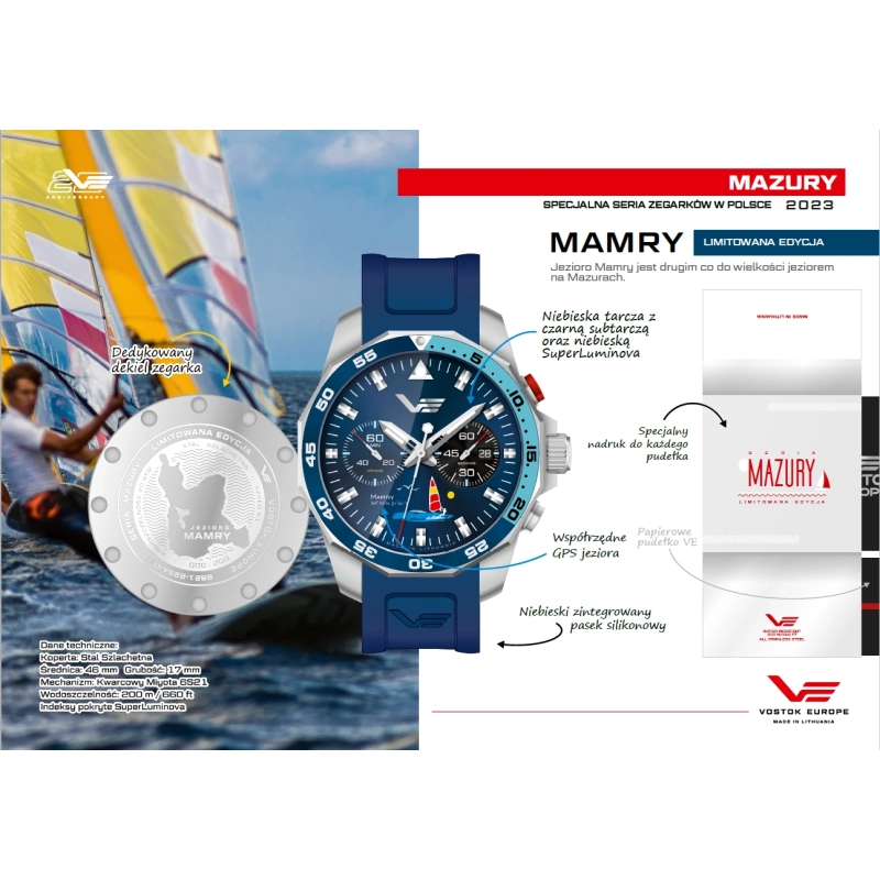Zegarek Vostok Europe Mazury - Mamry Edycja Specjalna