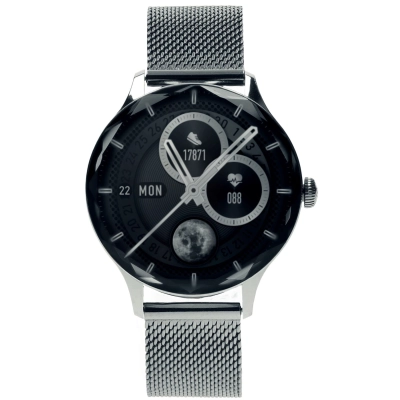 Smartwatch Garett Viva srebrny stalowy