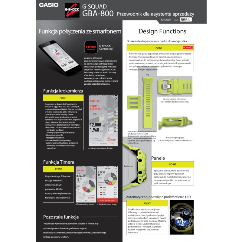 zegarek casio g-shock GBA-800