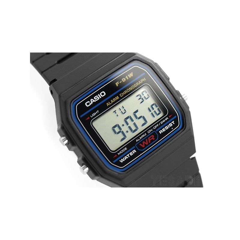sportowy zegarek elektroniczny Casio Sport F-91W -1YER