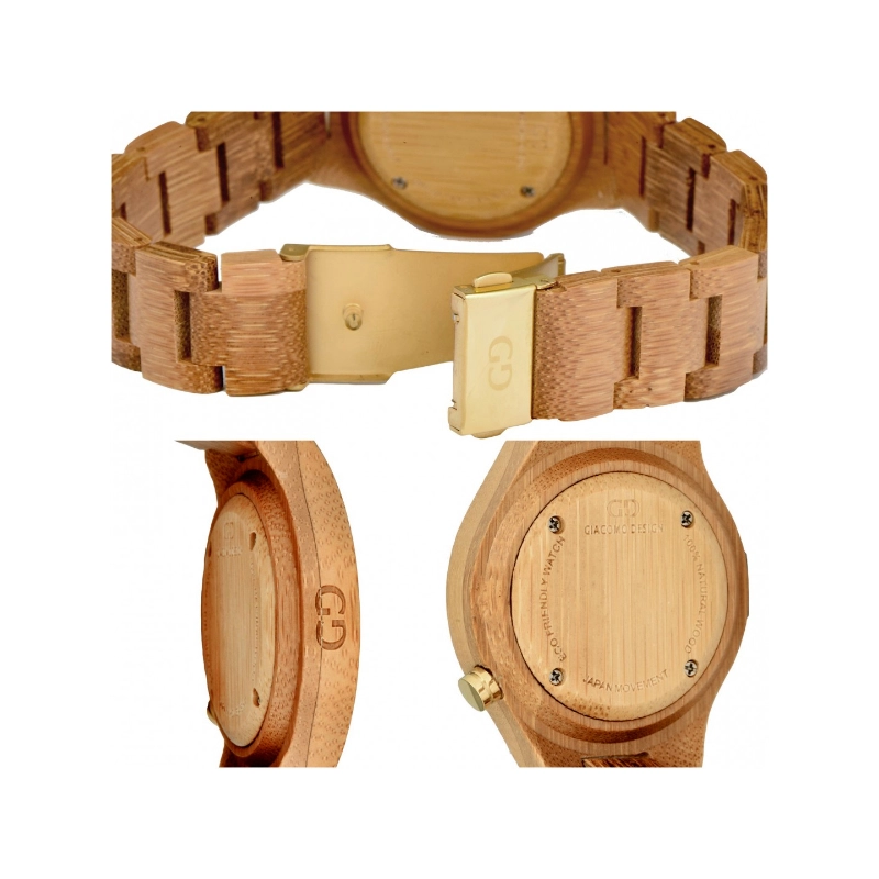 Drewniany zegarek Giacomo Design GD08401